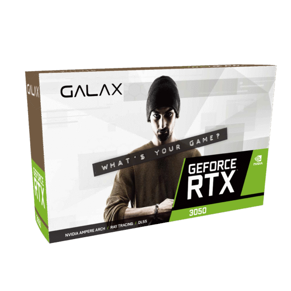 GALAX Geforce RTX 3050 6GB GDDR6 EX 1 Click OC Dual Fan Gaming Graphics Card