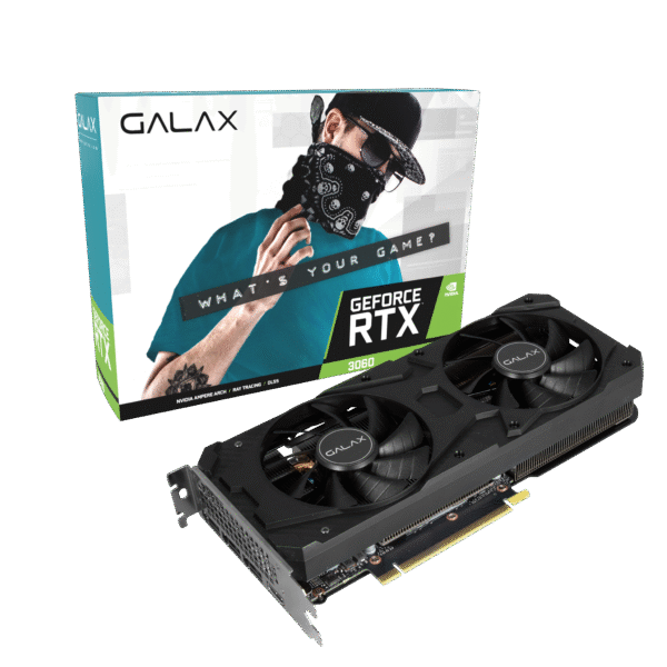 GALAX Geforce RTX3060 12GB GDDR6 1 Click OC Dual Fan Gaming Graphics Card COMPUTER MEGA IT